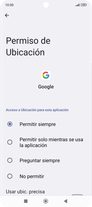 Pulsa el ajuste deseado.