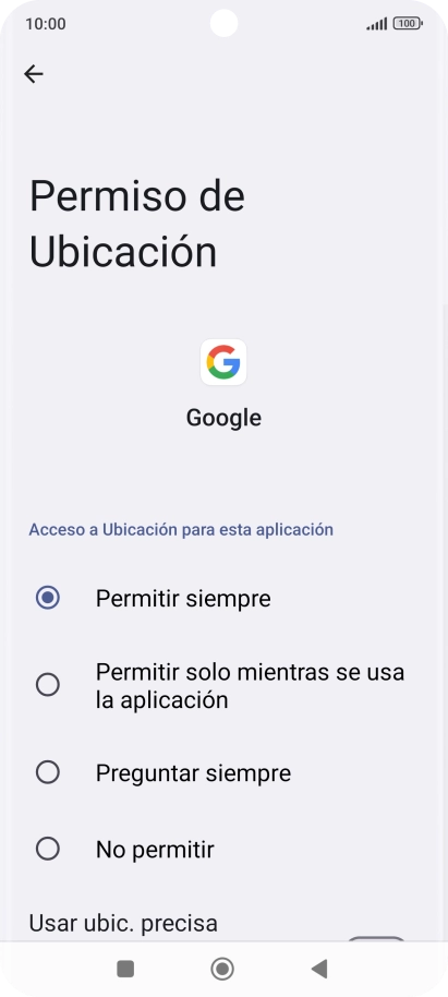 Pulsa el ajuste deseado.