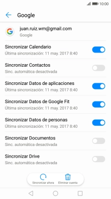 Pulsa el indicador junto a 