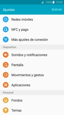 Pulsa Redes móviles.