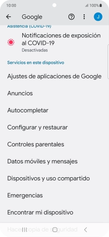 Pulsa Encontrar mi dispositivo.