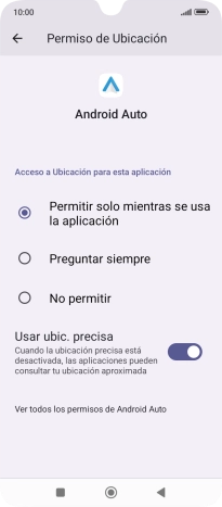 Pulsa el ajuste deseado.