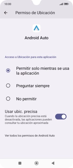 Pulsa el ajuste deseado.