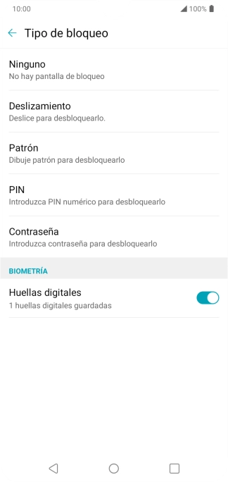 Pulsa Ninguno.
