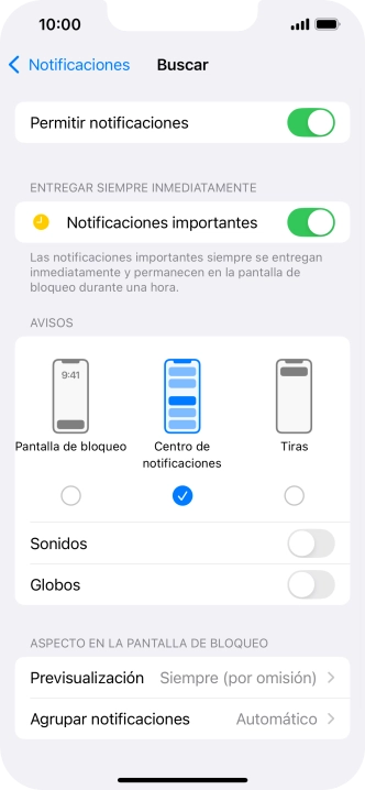 Pulsa el indicador junto a 