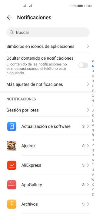 Pulsa la app deseada.
