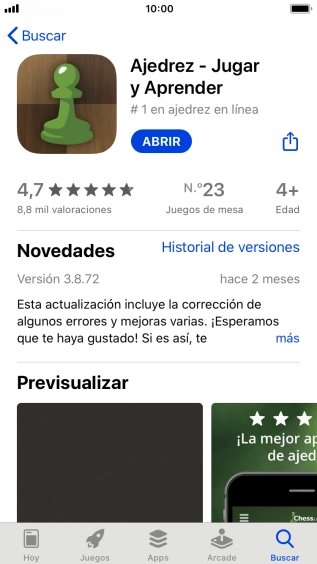 Pulsa la tecla de inicio para terminar y regresar a la pantalla de inicio.