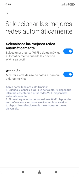 Pulsa el indicador junto a 