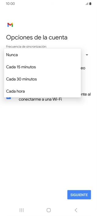 Pulsa el ajuste deseado.