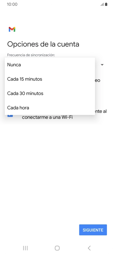 Pulsa el ajuste deseado.