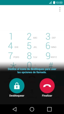 Pulsa el icono sobre Desbloquear y arrástralo hacia arriba.