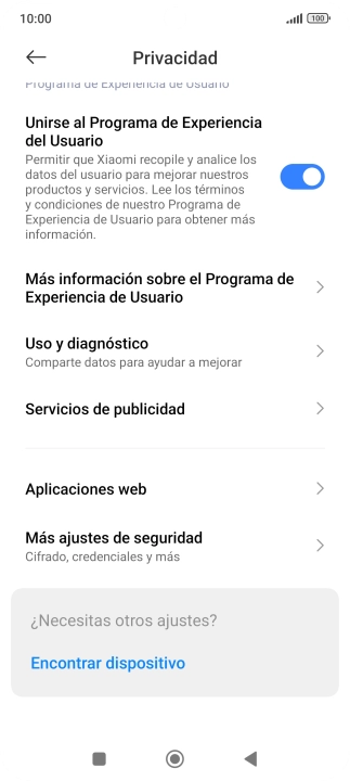 Pulsa Más ajustes de seguridad.