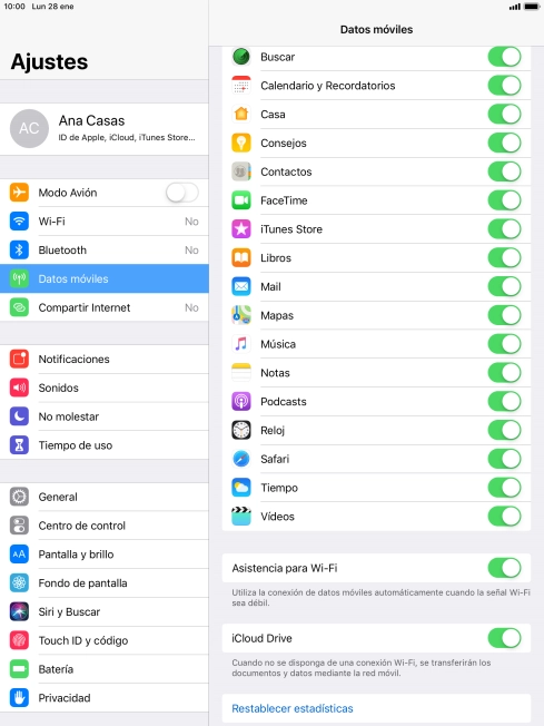 Pulsa el indicador junto a 