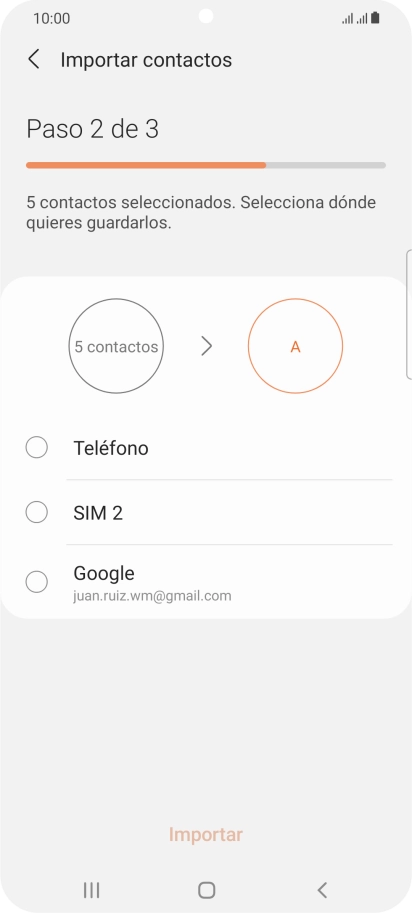 Pulsa Teléfono.