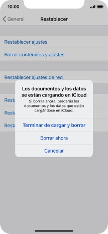 Pulsa Borrar ahora.