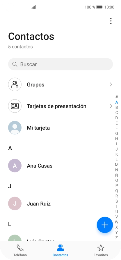 Pulsa el icono de menú.