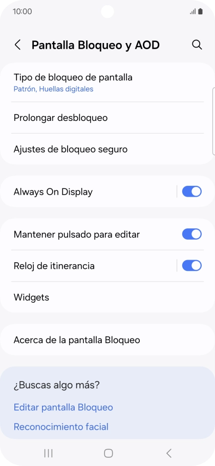 Pulsa Tipo de bloqueo de pantalla e introduce el código de seguridad extra que has creado anteriormente.