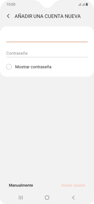 Pulsa Contraseña e introduce la contraseña de tu cuenta de correo electrónico.