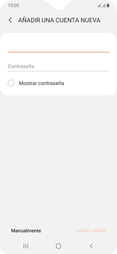 Pulsa Contraseña e introduce la contraseña de tu cuenta de correo electrónico.
