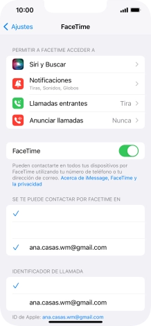 Pulsa el indicador junto a 