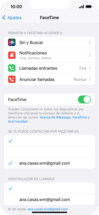 Pulsa el indicador junto a 