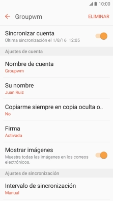 Pulsa Intervalo de sincronización.