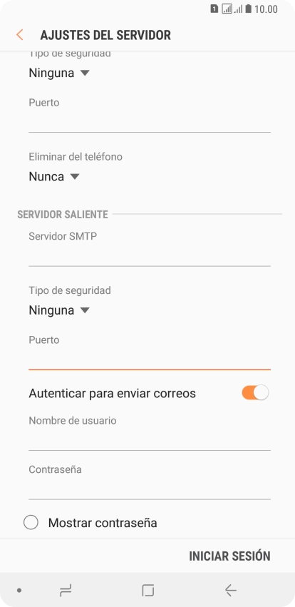 Pulsa el indicador junto a 