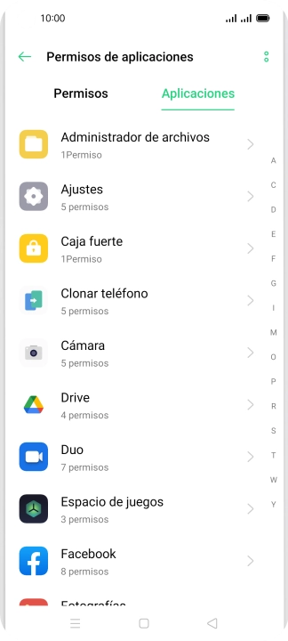 Pulsa la app deseada.