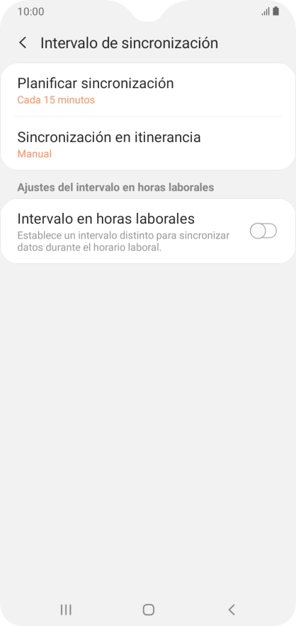 Pulsa Planificar sincronización.