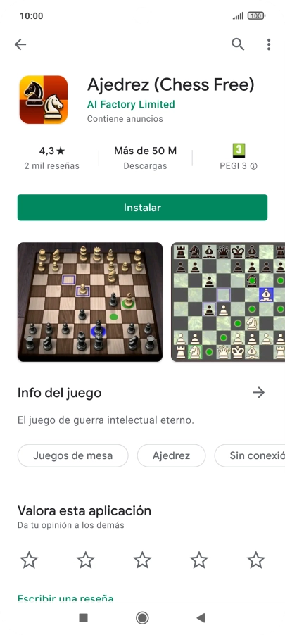 Pulsa Instalar y sigue las indicaciones de la pantalla para instalar la app.