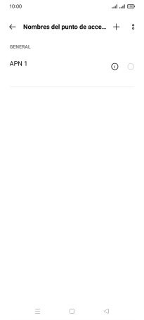 Pulsa el icono de nueva conexión de datos.