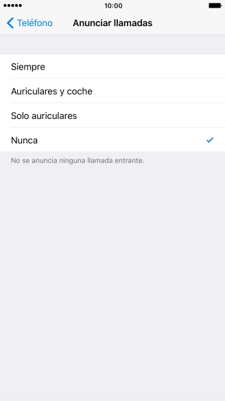 Pulsa Siempre para activar la función cuando el modo silencioso está desactivado.