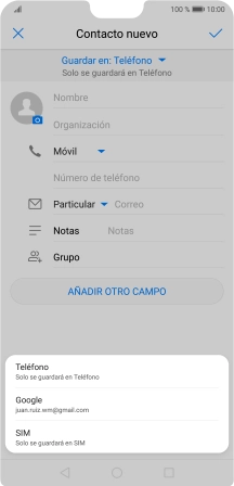 Pulsa Teléfono.