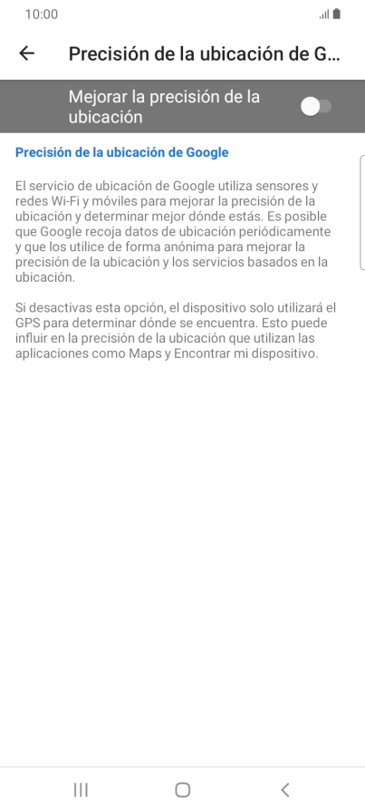 Pulsa el indicador junto a 