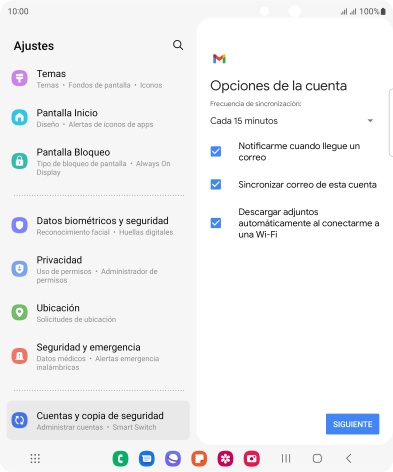 Si aparece en la pantalla esta imagen, tu cuenta de correo electrónico ha sido reconocida y configurada automáticamente. Sigue las indicaciones de la pantalla para introducir más información y terminar la configuración.