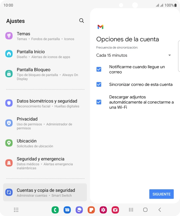 Si aparece en la pantalla esta imagen, tu cuenta de correo electrónico ha sido reconocida y configurada automáticamente. Sigue las indicaciones de la pantalla para introducir más información y terminar la configuración.