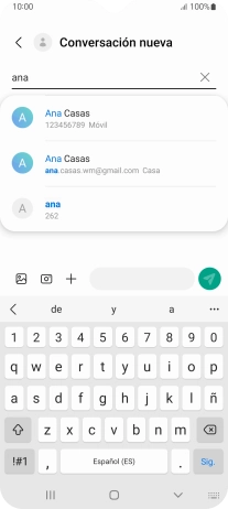 Pulsa el contacto deseado.