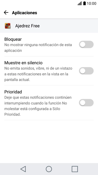 Pulsa Bloquear para activar o desactivar la función.