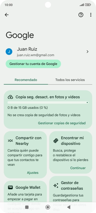 Pulsa Encontrar mi dispositivo.