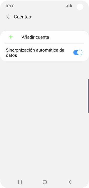Pulsa Añadir cuenta.
