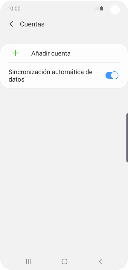 Pulsa Añadir cuenta.
