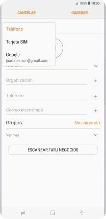 Pulsa Teléfono.