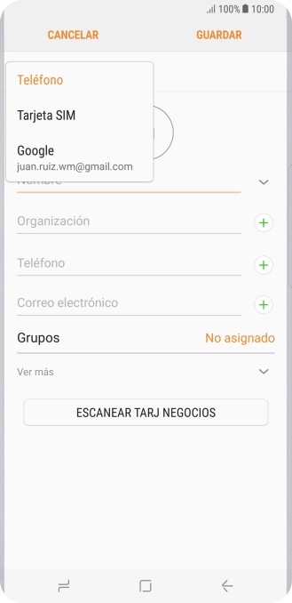 Pulsa Teléfono.