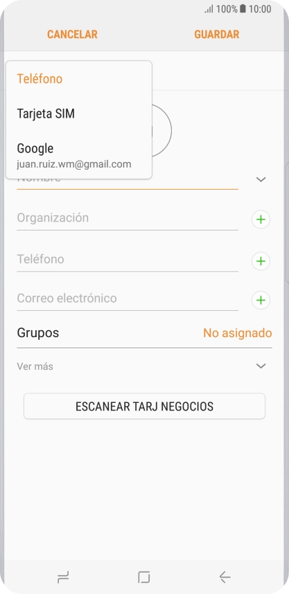 Pulsa Teléfono.