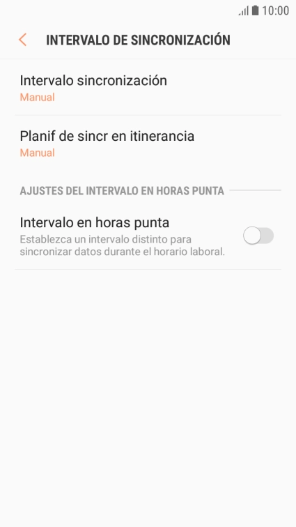 Pulsa Intervalo sincronización.