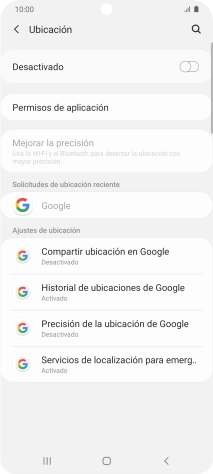 Pulsa el indicador para activar o desactivar la función.