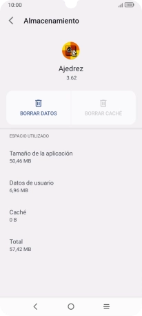 Pulsa la tecla de inicio para terminar y regresar a la pantalla de inicio.