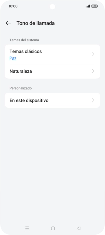 Pulsa la categoría deseada.