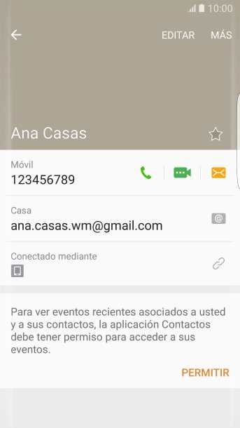 Pulsa la tecla de inicio para terminar y regresar a la pantalla de inicio.