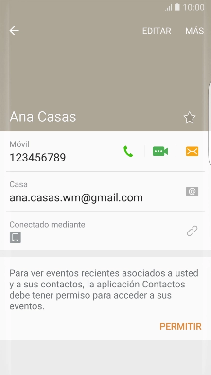 Pulsa la tecla de inicio para terminar y regresar a la pantalla de inicio.
